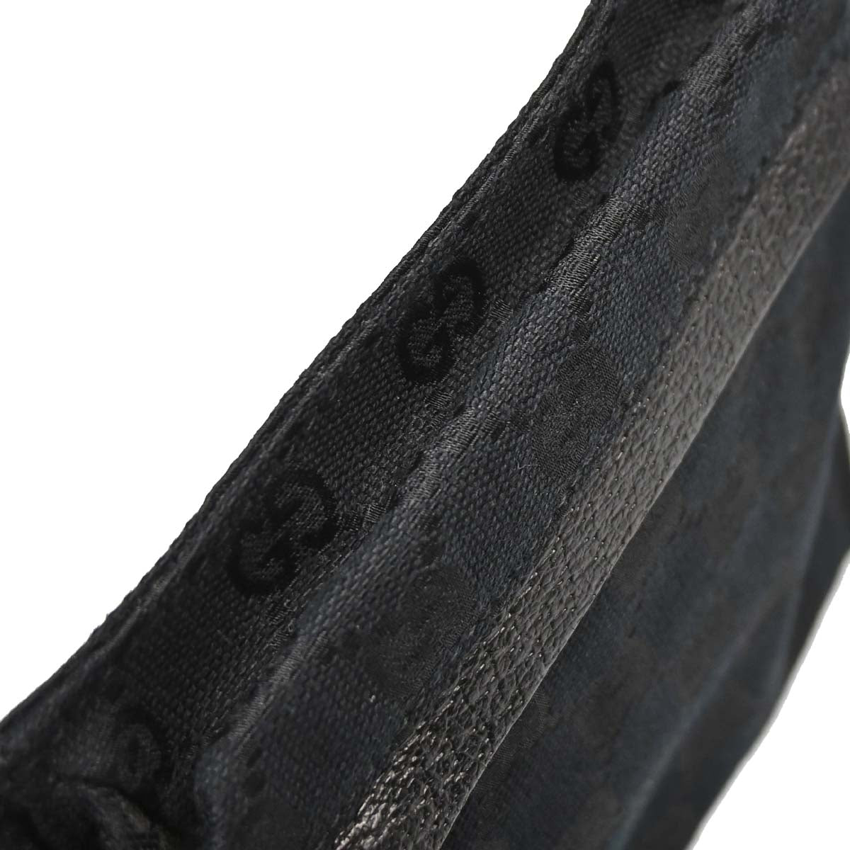Gucci Black Canvas GG Bum Bag