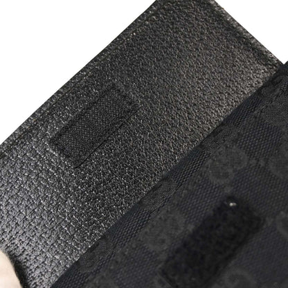 Gucci Black Canvas GG Bum Bag