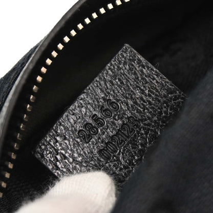 Gucci Black Canvas GG Bum Bag