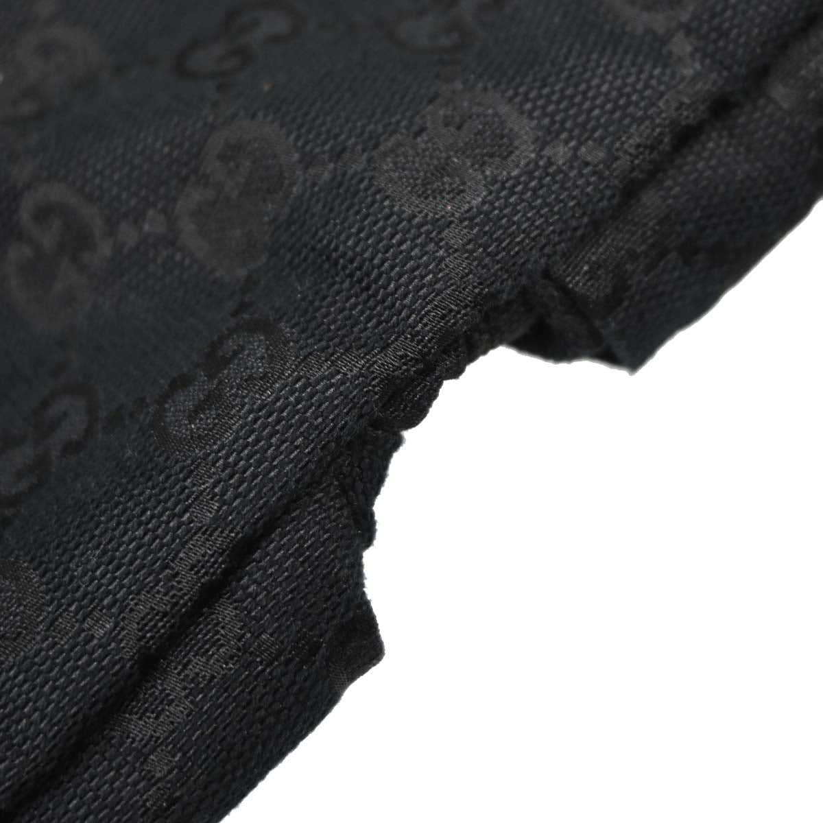Gucci Black Canvas GG Bum Bag