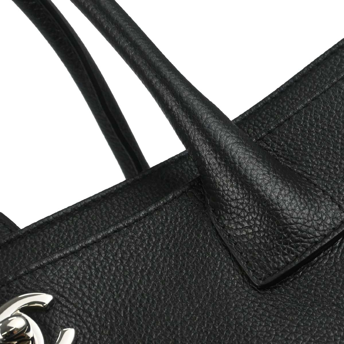 Chanel Black Calfskin Executive Cerf 2way Shoulder Tote Bag