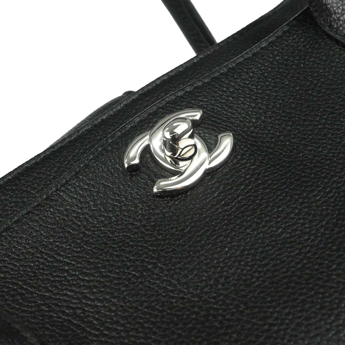 Chanel Black Calfskin Executive Cerf 2way Shoulder Tote Bag