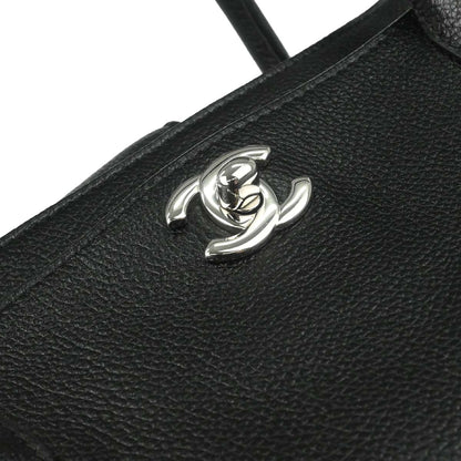 Chanel Black Calfskin Executive Cerf 2way Shoulder Tote Bag