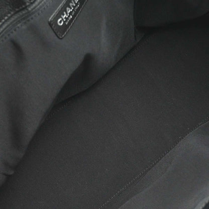 Chanel Black Calfskin Executive Cerf 2way Shoulder Tote Bag