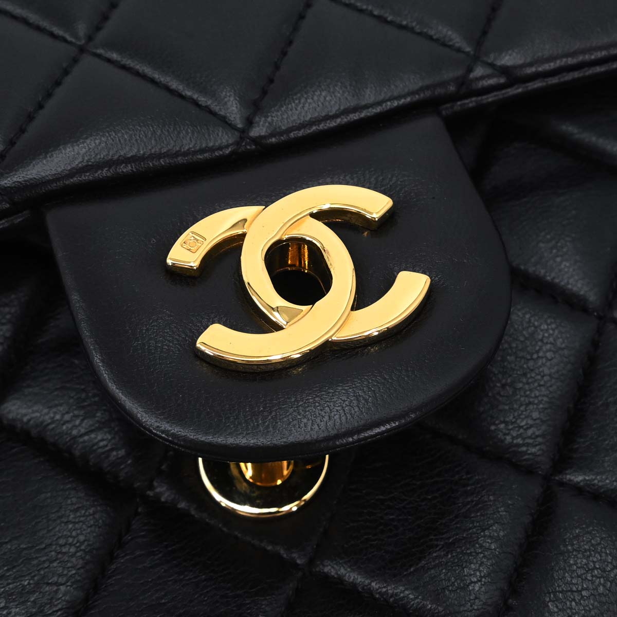 Chanel Black Lambskin Classic Flap Backpack