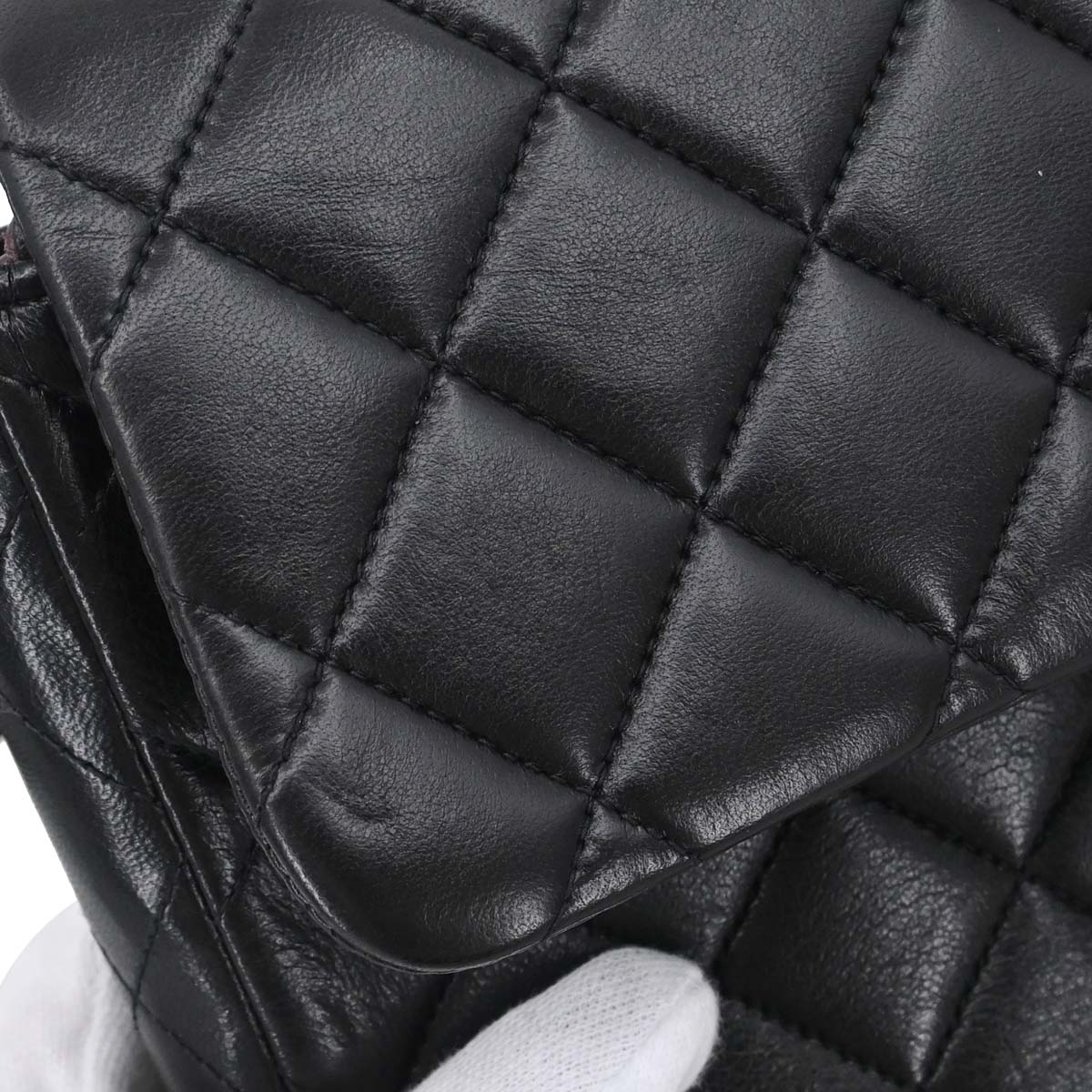 Chanel Black Lambskin Classic Flap Backpack