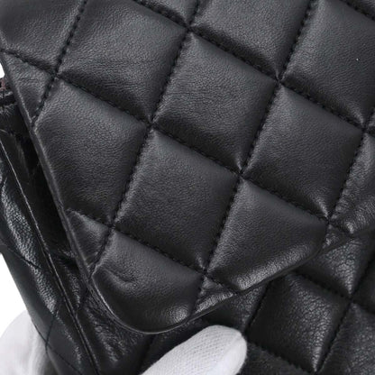 Chanel Black Lambskin Classic Flap Backpack