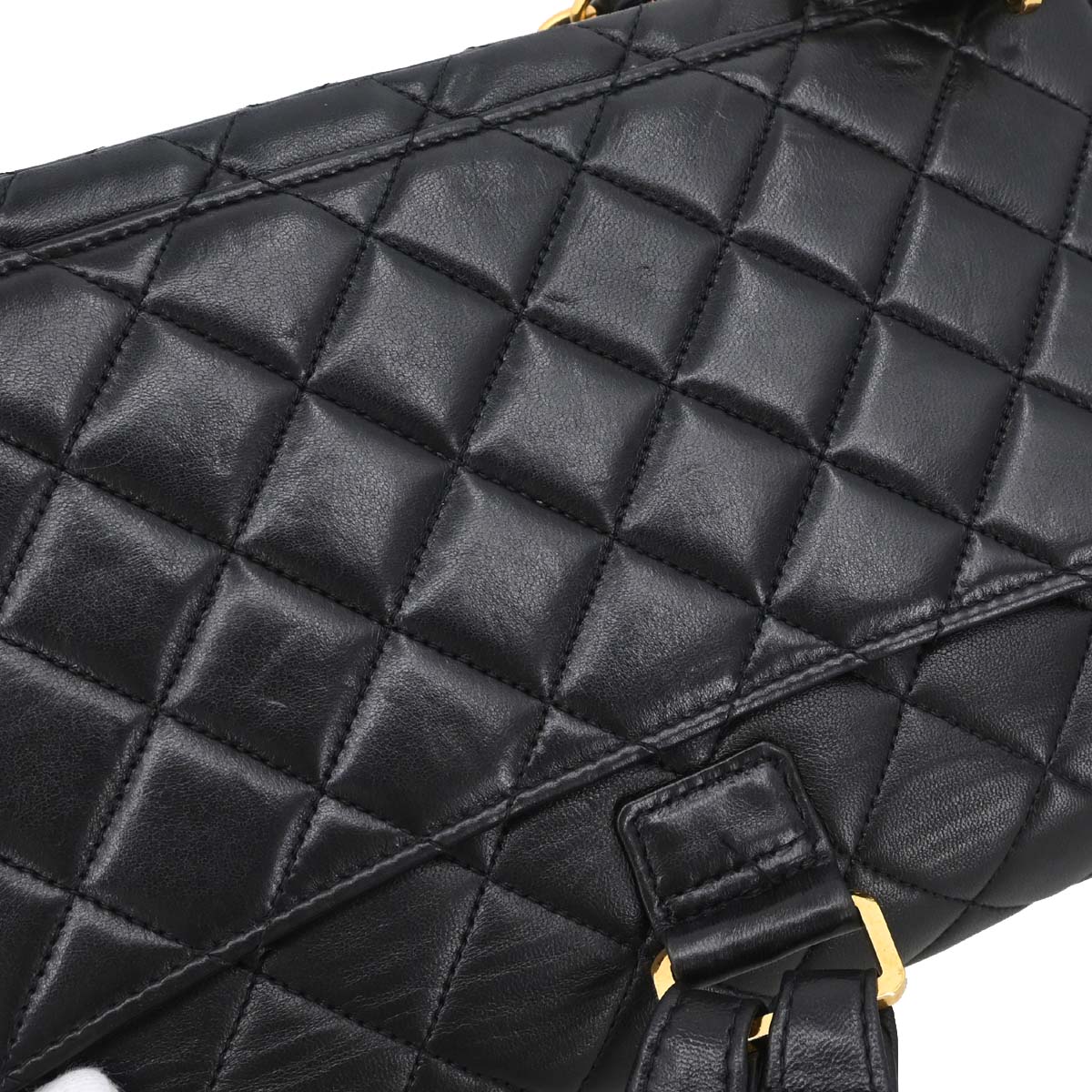 Chanel Black Lambskin Classic Flap Backpack
