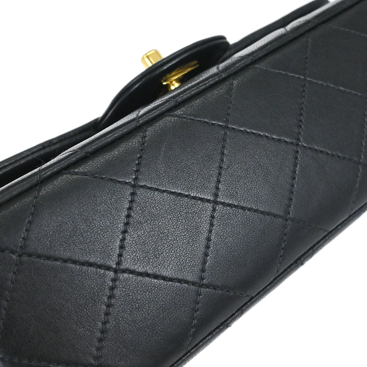 Chanel Black Lambskin Small Classic Double Flap Shoulder Bag