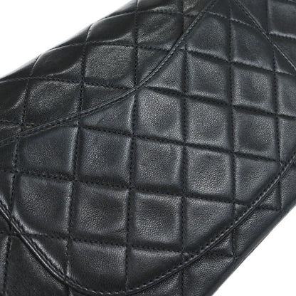 Chanel Black Lambskin Small Classic Double Flap Shoulder Bag
