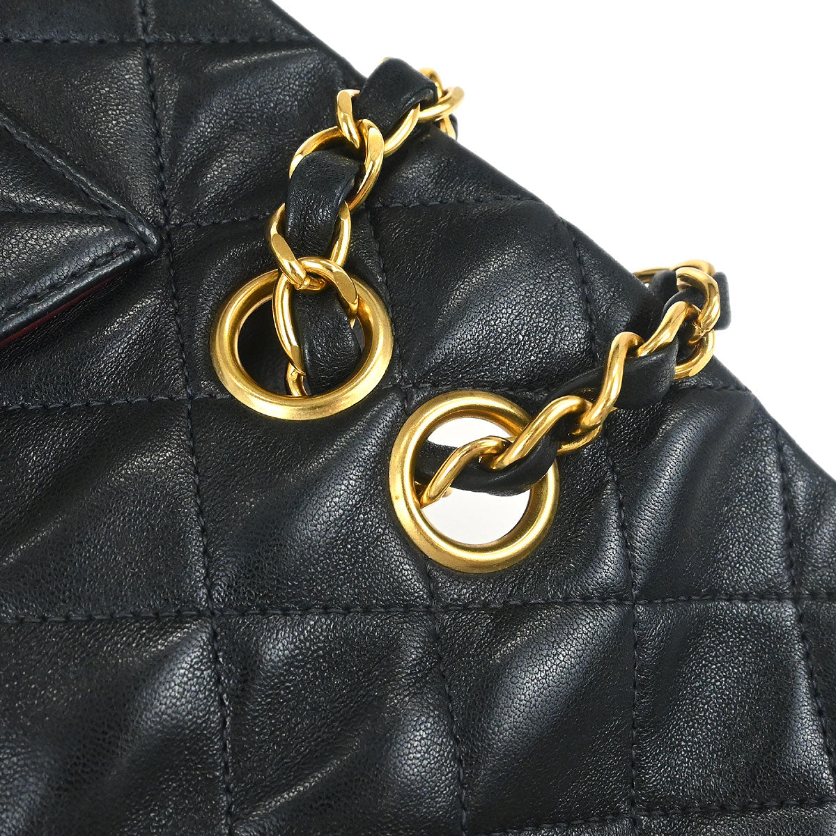 Chanel Black Lambskin Small Classic Double Flap Shoulder Bag