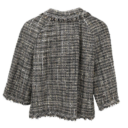 Chanel 2005 Jacket Tweed Brown #40