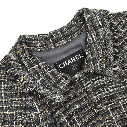 Chanel 2005 Jacket Tweed Brown #40