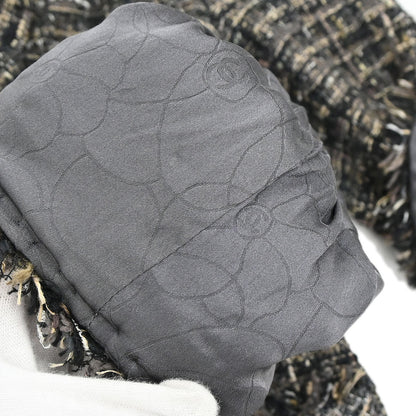Chanel 2005 Jacket Tweed Brown #40
