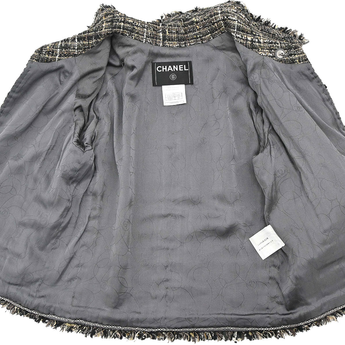 Chanel 2005 Jacket Tweed Brown #40