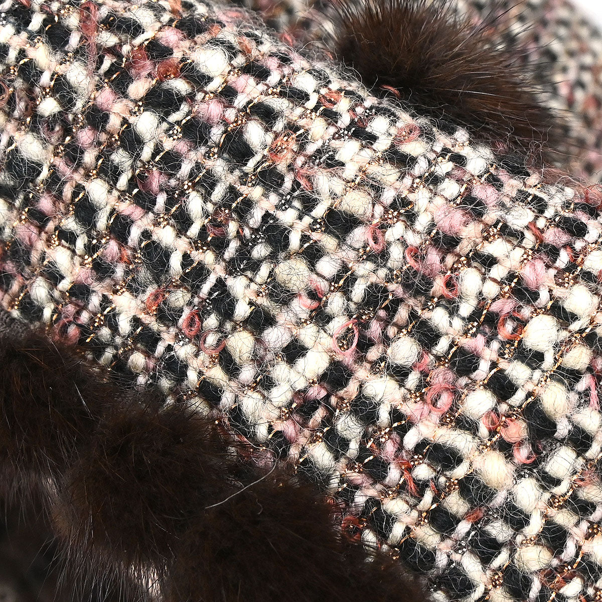 Chanel 2003 Tweed Coat Brown #34