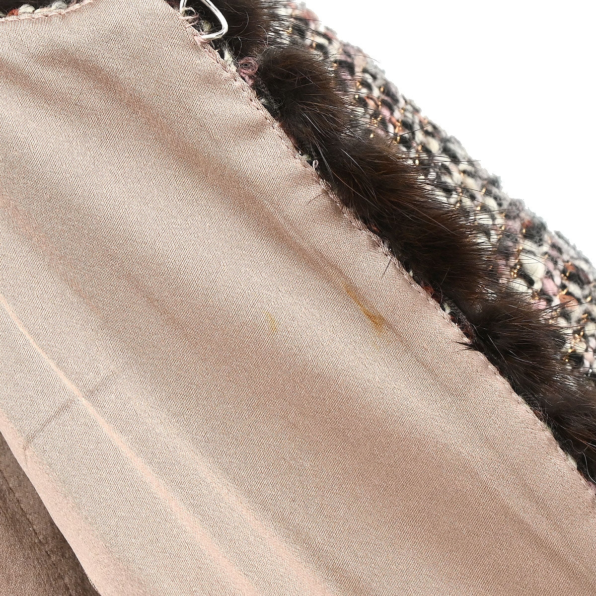 Chanel 2003 Tweed Coat Brown #34