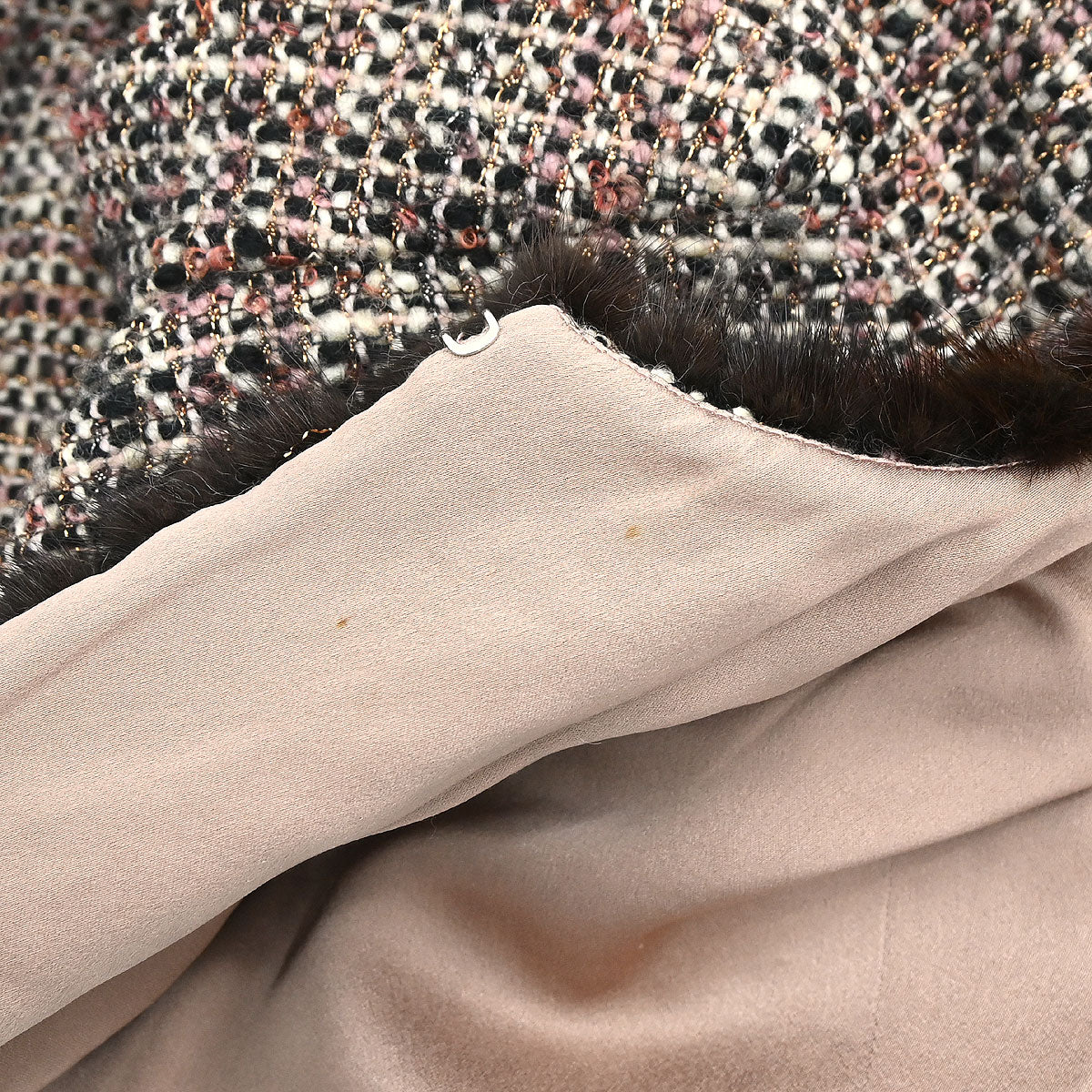 Chanel 2003 Tweed Coat Brown #34