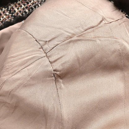 Chanel 2003 Tweed Coat Brown #34