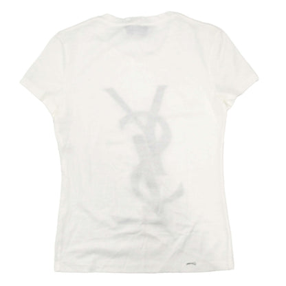 Yves Saint Laurent T-shirt Top White #XS