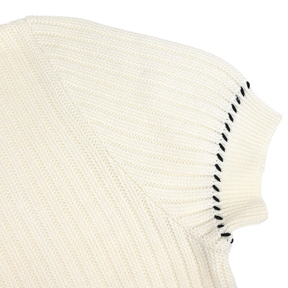 Chanel 1996 Short Sleeve Cardigan White #40