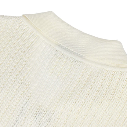 Chanel 1996 Short Sleeve Cardigan White #40