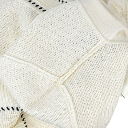 Chanel 1996 Short Sleeve Cardigan White #40