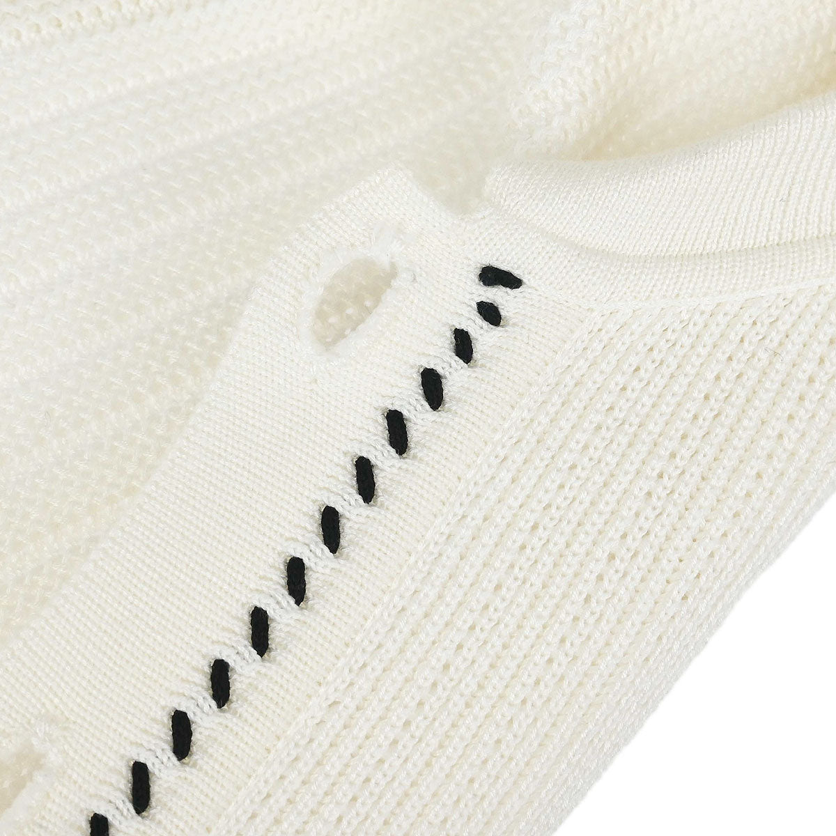 Chanel 1996 Short Sleeve Cardigan White #40