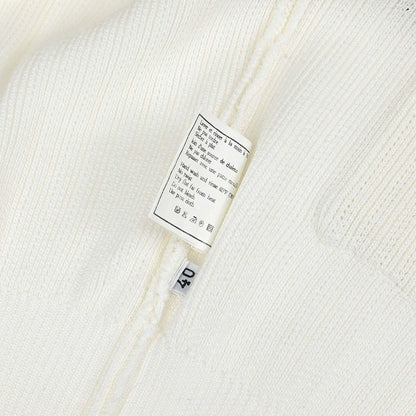 Chanel 1996 Short Sleeve Cardigan White #40