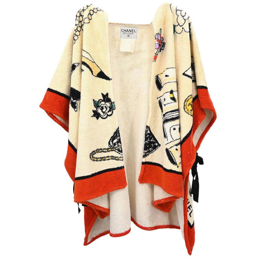 Chanel Bathrobe Style Icon Coat Gown Beige