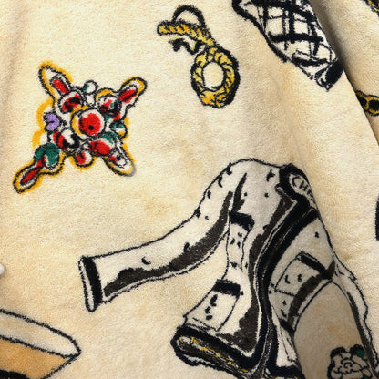 Chanel Bathrobe Style Icon Coat Gown Beige