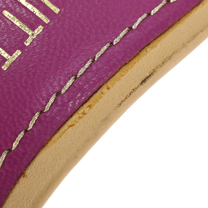 Louis Vuitton * Pink Monogram Denim Mules Shoes #36