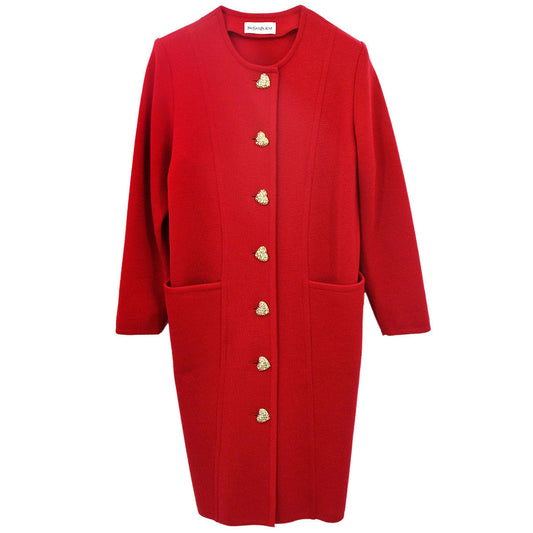 Yves Saint Laurent Coat Red #M