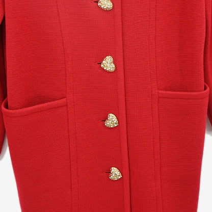 Yves Saint Laurent Coat Red #M