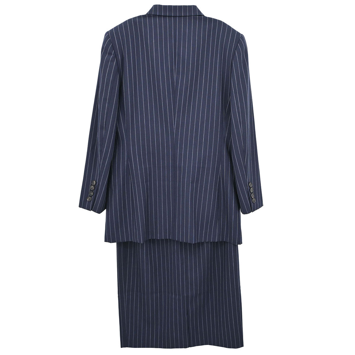 Burberrys Setup Suit Jacket Skirt Navy #34-36