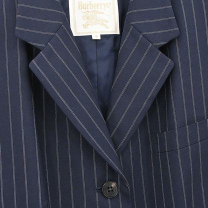 Burberrys Setup Suit Jacket Skirt Navy #34-36