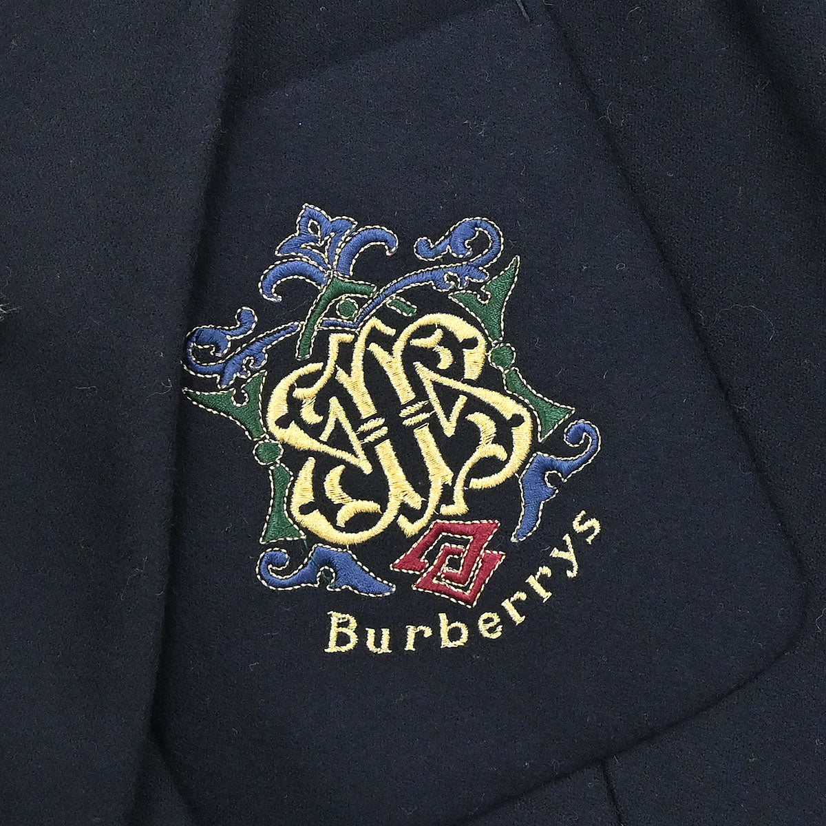 Burberrys Setup Suit Jacket Skirt Navy #34-36