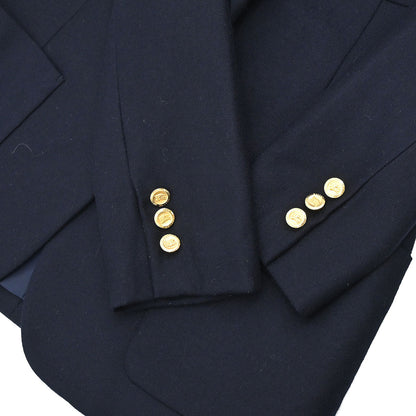 Burberrys Setup Suit Jacket Skirt Navy #34-36