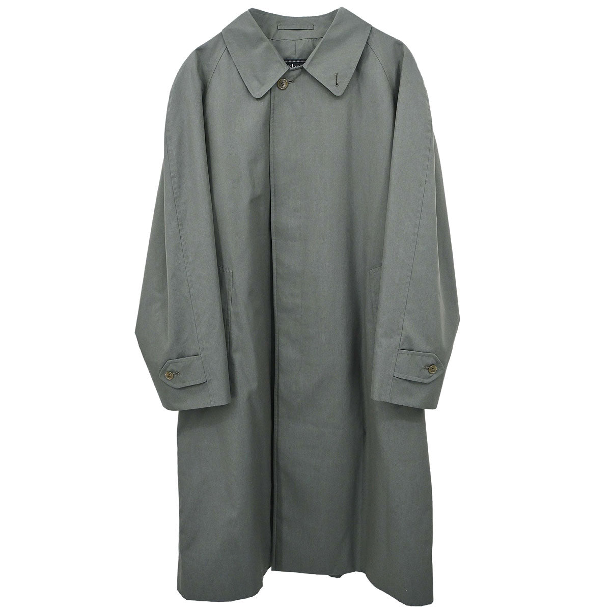 Burberrys Balmacaan Coat Gray #92 170