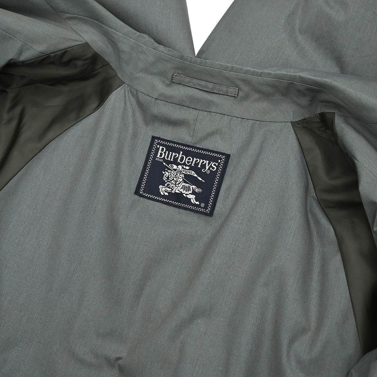 Burberrys Balmacaan Coat Gray #92 170