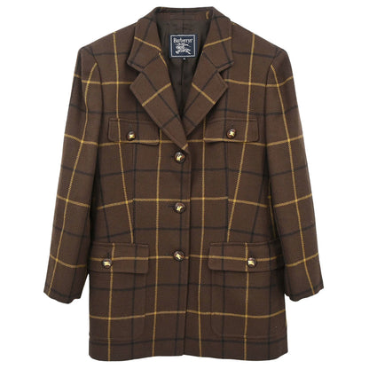 Burberrys Single Breasted Jacket Brown #36-38