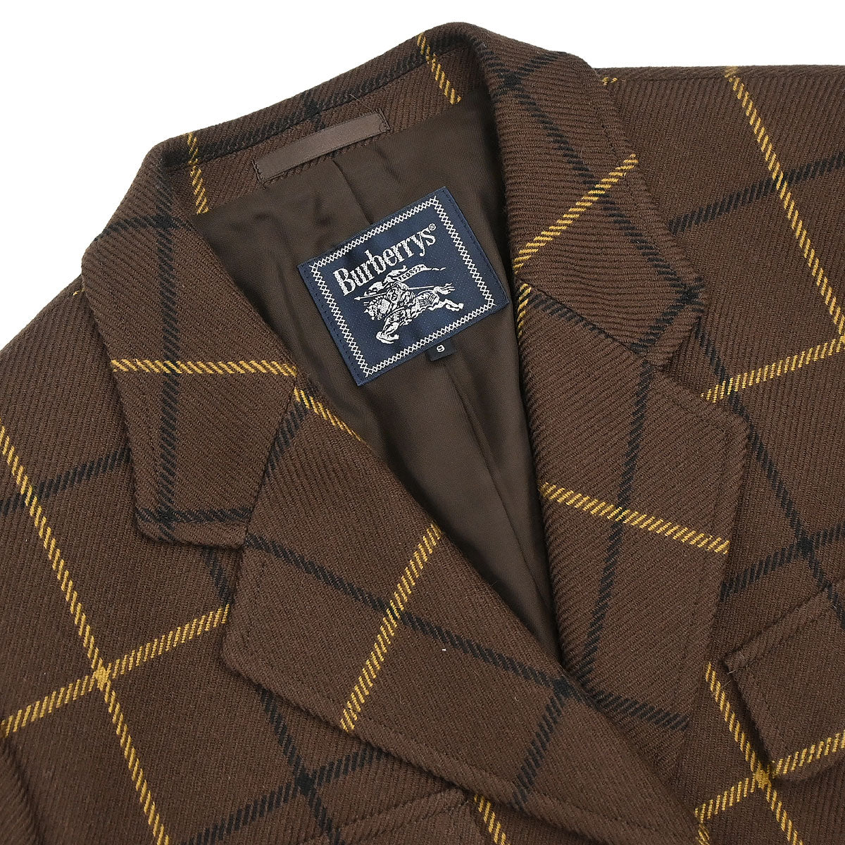 Burberrys Single Breasted Jacket Brown #36-38