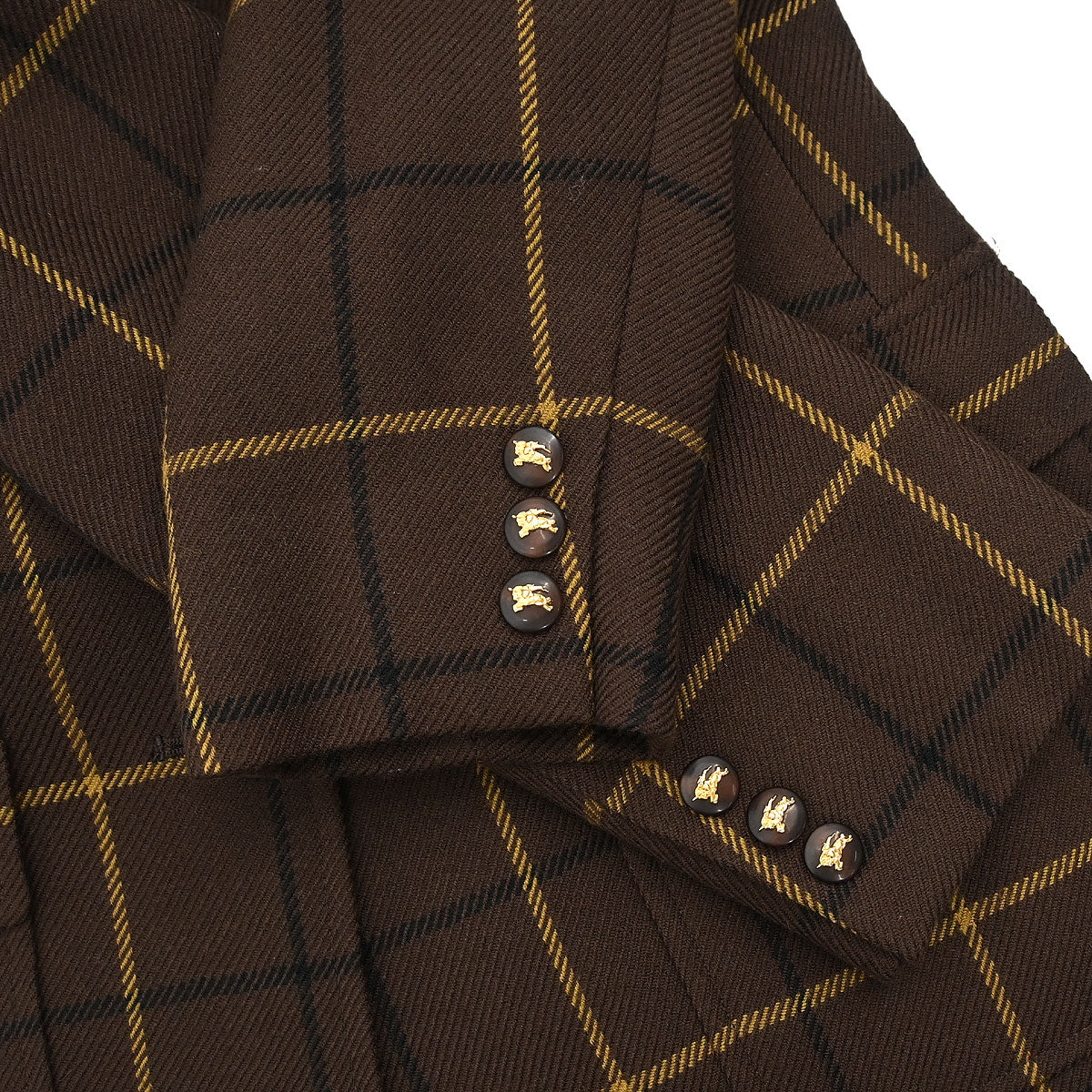 Burberrys Single Breasted Jacket Brown #36-38
