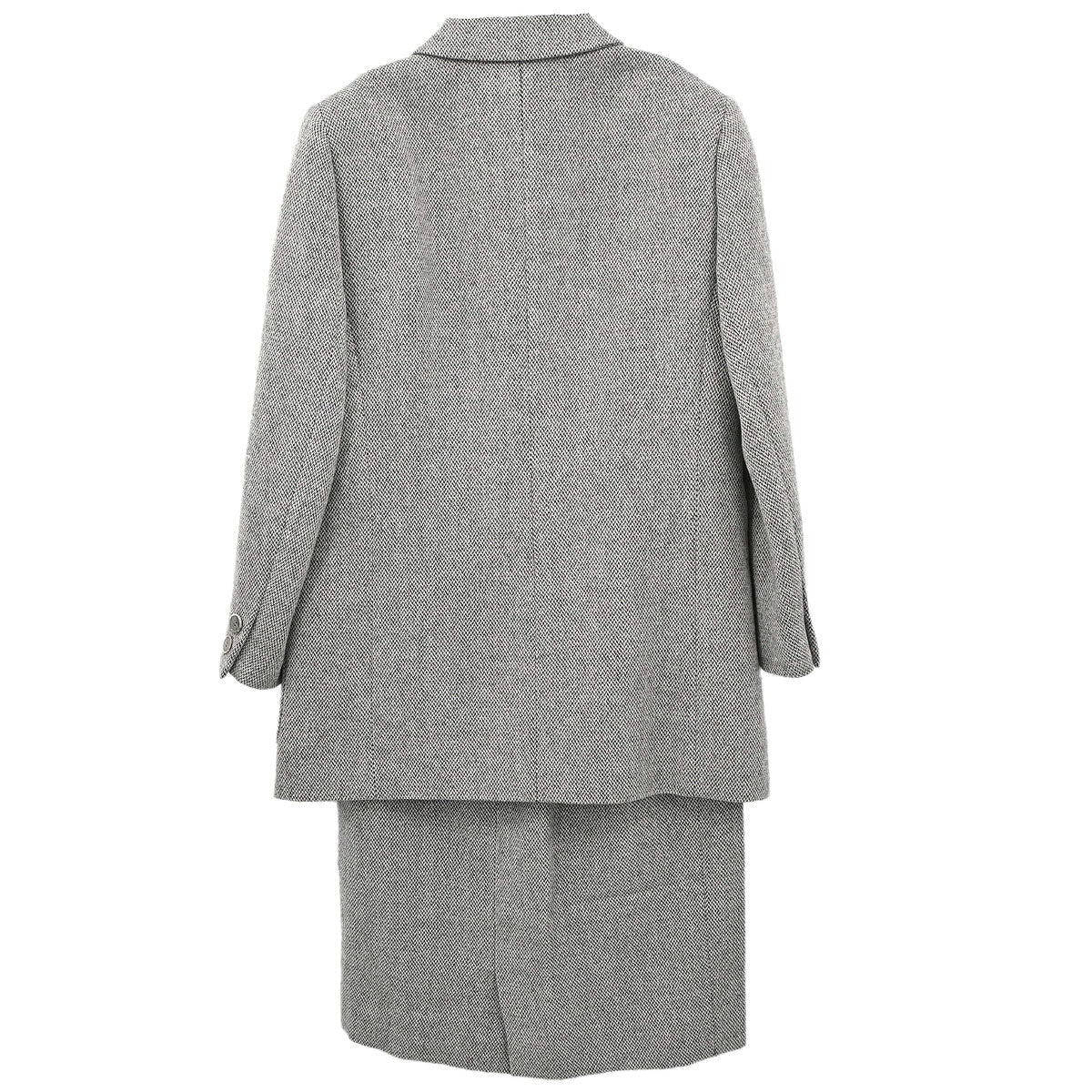 Burberrys Setup Suit Jacket Skirt Gray #36-38