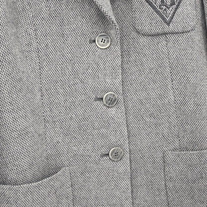 Burberrys Setup Suit Jacket Skirt Gray #36-38