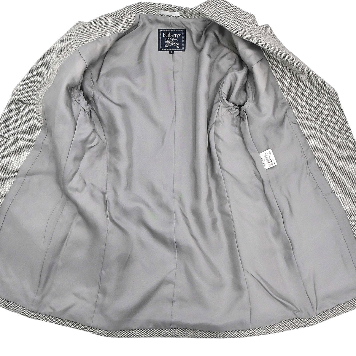 Burberrys Setup Suit Jacket Skirt Gray #36-38