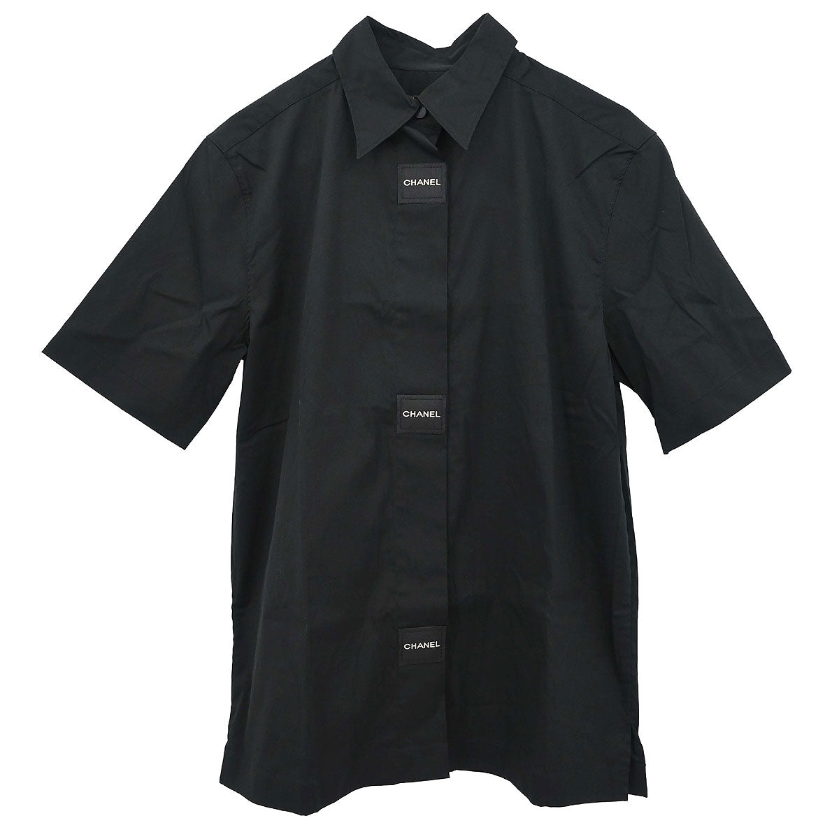 Chanel 1999 Blouse Shirt Black #38