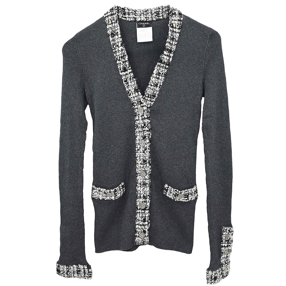 Chanel 2004 Cardigan Gray #34