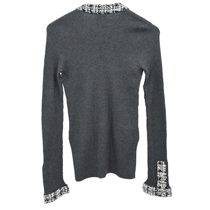 Chanel 2004 Cardigan Gray #34