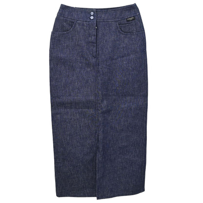 Chanel 1999 Denim Skirt Indigo #38